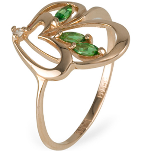 Кольцо с кристаллами Swarovski
