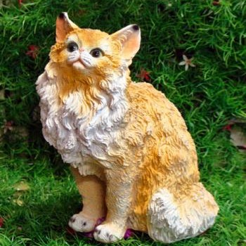 Садовая фигурка Кошка Рыжая Мурка