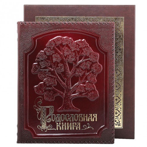 Родословная книга Изысканная в оплетке в футляре