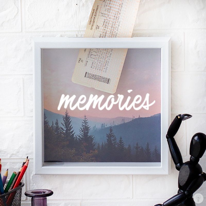 Копилка путешественника Memories светлое дерево