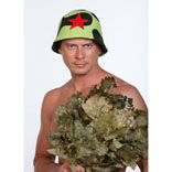 Шапка для сауны «Каска»