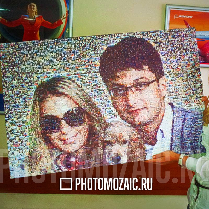 Фотомозаика в подарок подруге на годовщину отношений