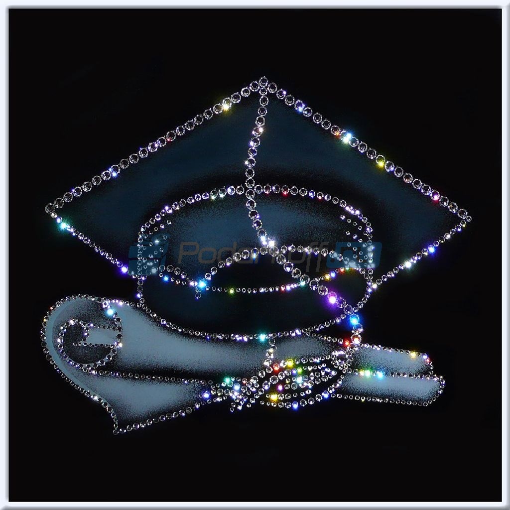 Картина с кристаллами Swarovski С окончанием учебы!