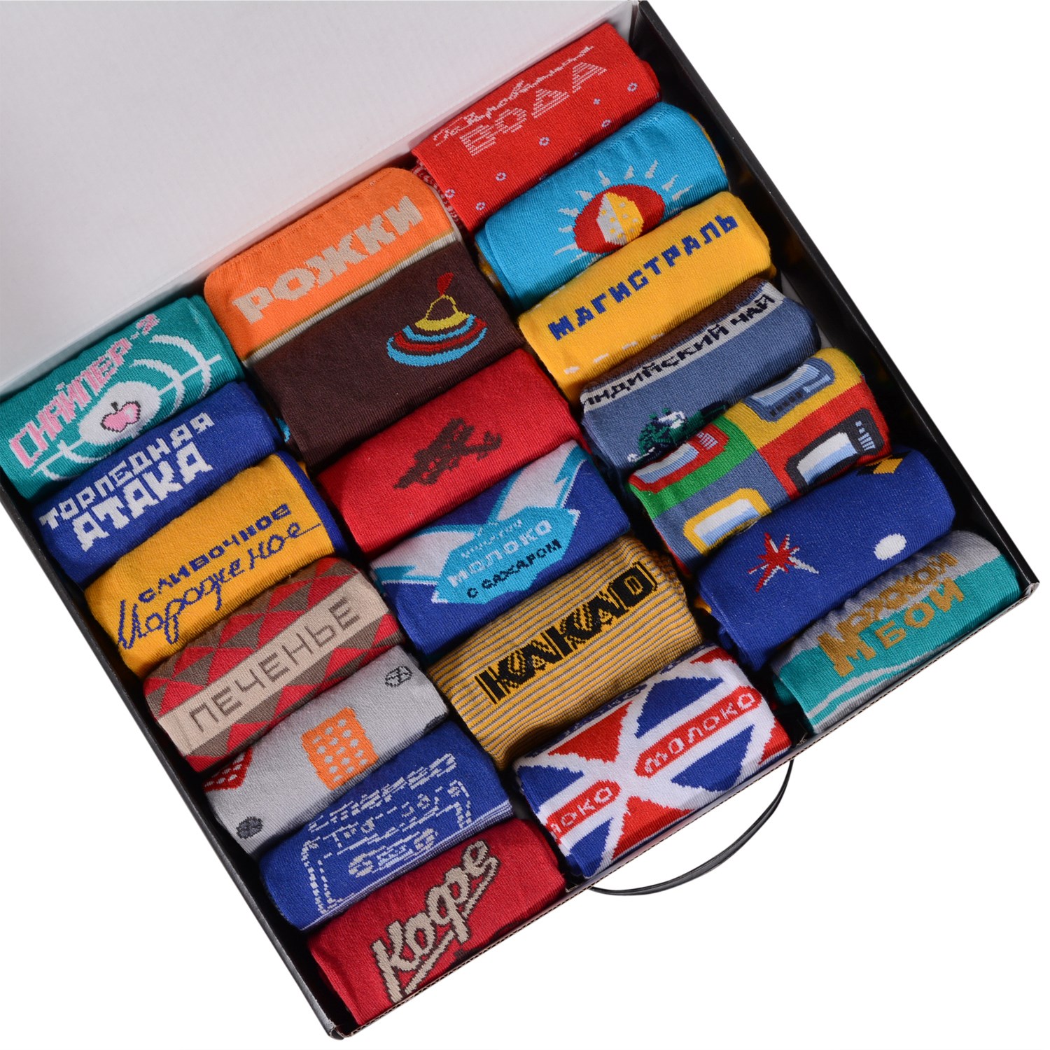 Набор из 20 пар мужских носков Moscowsocksclub СССР