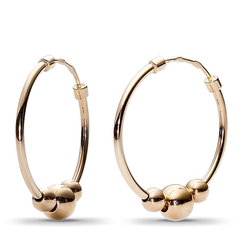 Серьги из красного золота 585 пробы