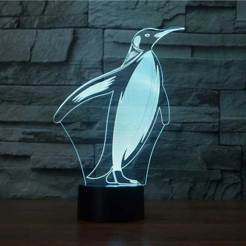 3D Ночник Пингвин