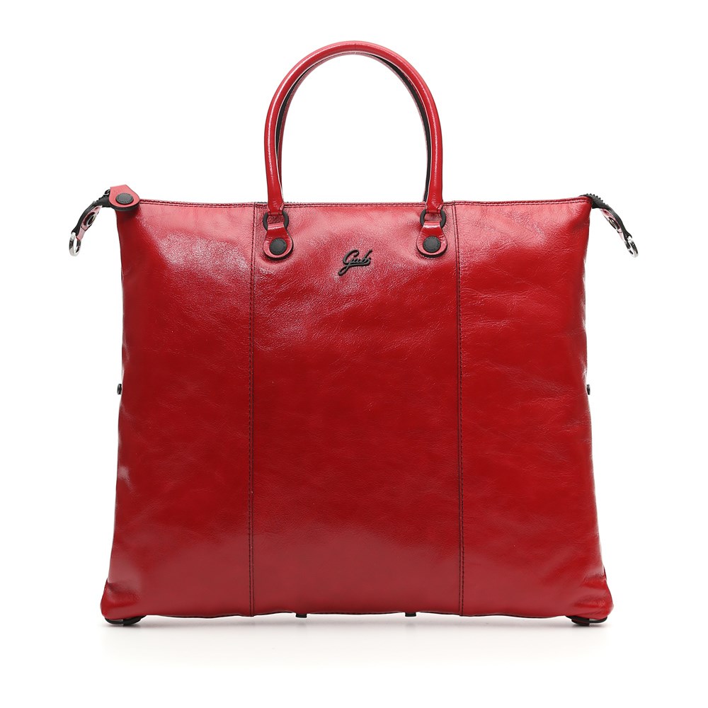 Кожаная сумка шоппер трансформер Gabs G3 Large Red, Italy