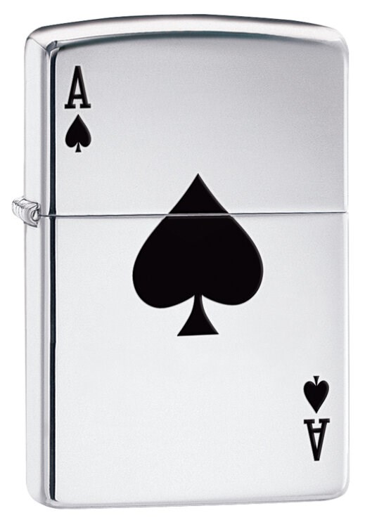 Зажигалка Zippo 24011 Armor Туз Пик - High Polish Chrome