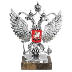 Скульптура Герб России, серебро