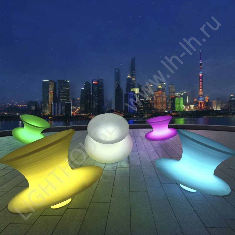 Светящийся LED стул-юла Beloeil M RGB Accum (под заказ)