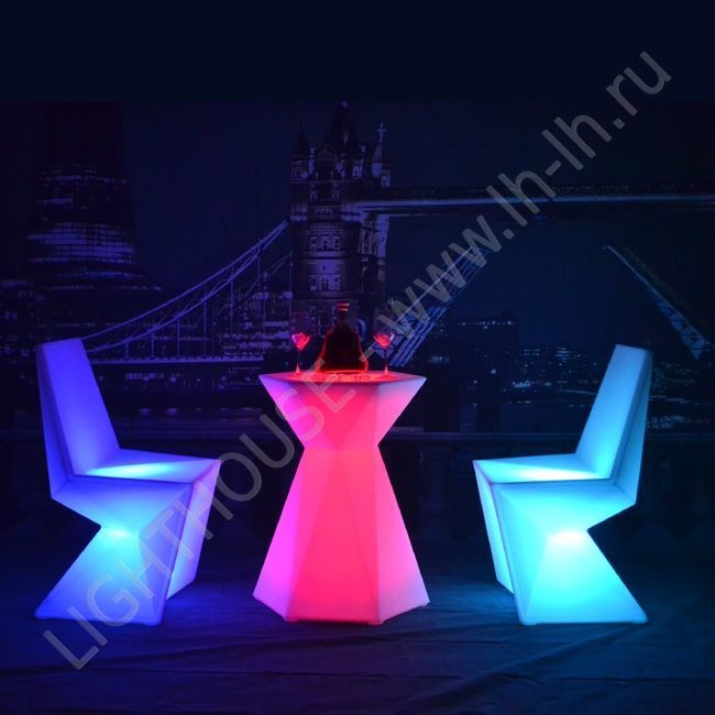 Светящийся LED стул Frouard RGB Accum (под заказ)