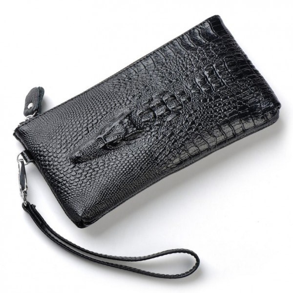 Черное портмоне Wild Alligator