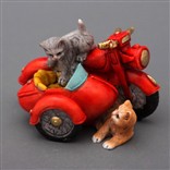 Фигурка "Кошки на мотоцикле"