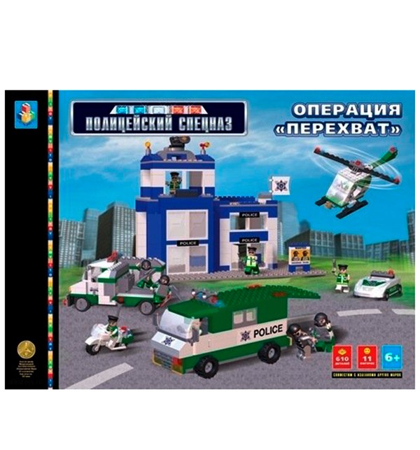 Конструктор 1 Toy Операция Перехват. Полицейский спецназ