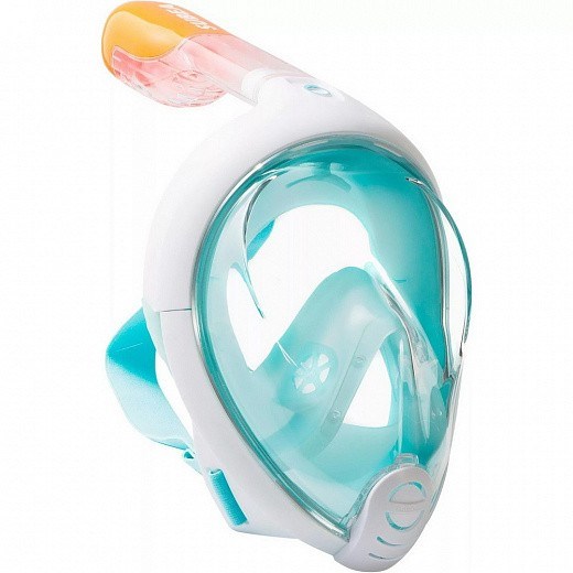Маска для снорклинга Tribord Easybreath, S-M, бирюзовый