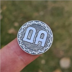 Серебряная монета Gravira для принятия решений Да/Нет, 925 пробы
