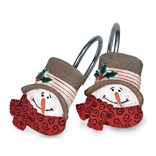 Набор из 12 крючков для шторки Traditional Snowman