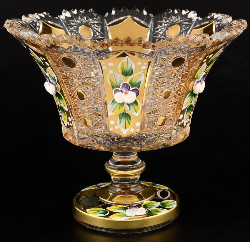 Конфетница на ножке Max Crystal, 15 см