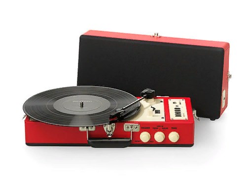 Ретро-проигрыватель винила Ricatech RTT98 Red Vintage