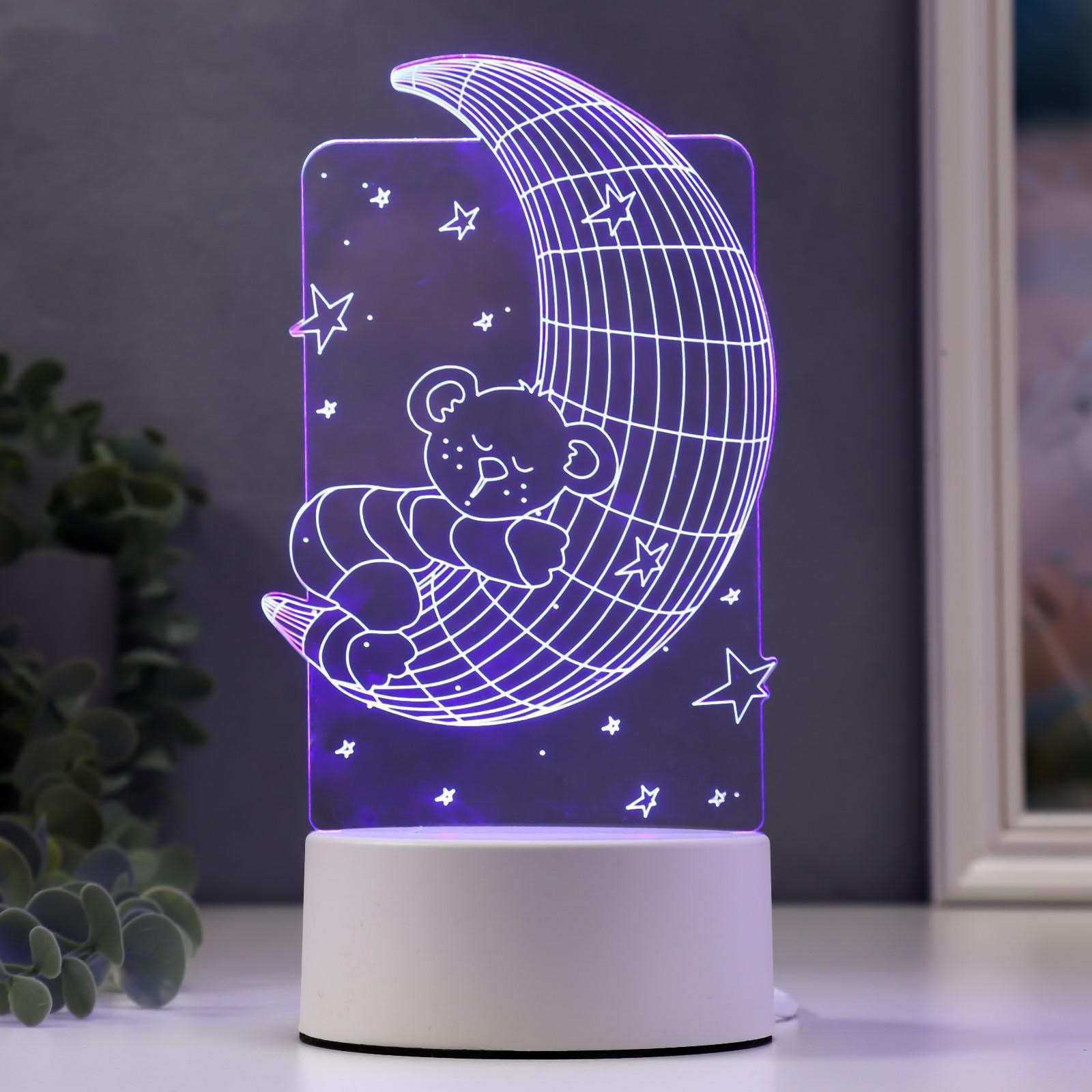 3D светильник Спящий мишка