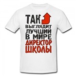 Футболка Так выглядит лучший в мире директор школы