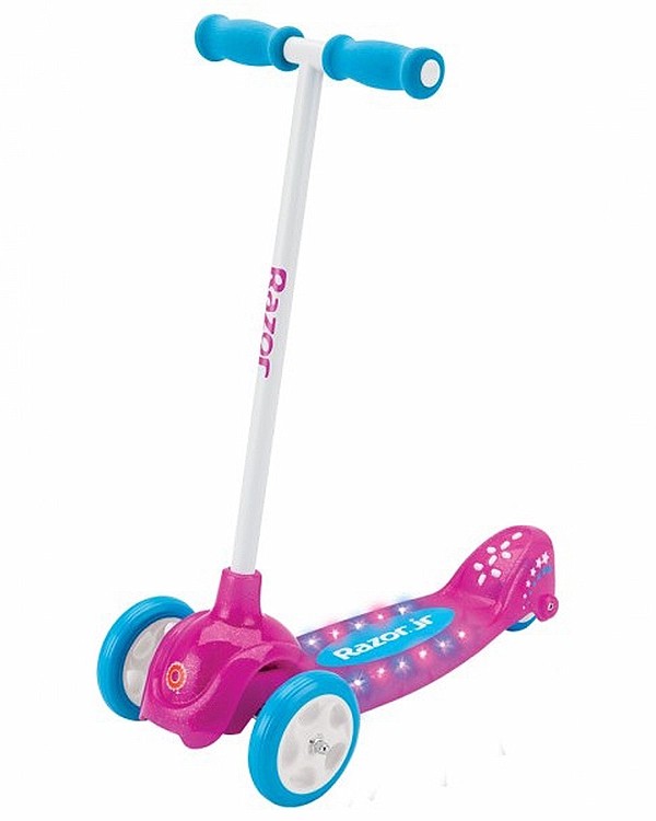 Детский трехколесный самокат с подсветкой Razor Lil Pop