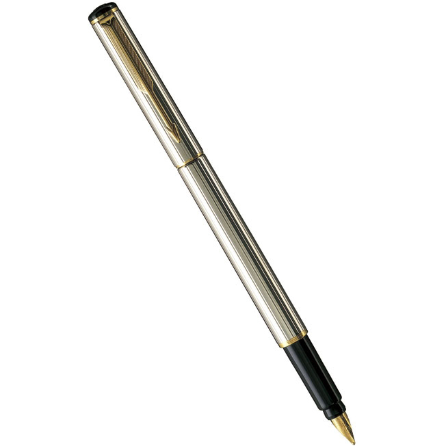 Перьевая ручка Parker Rialto F91, Silver Plated