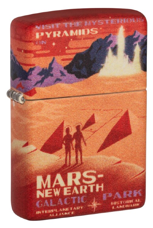 Зажигалка Zippo Mars Design 49634 — Пирамиды на Марсе