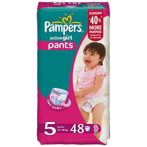 Трусики-подгузники Pampers Active Girl Junior Jumbo (12-18)