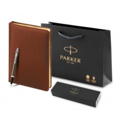 Подарочный набор Parker: шариковая ручка и ежедневник
