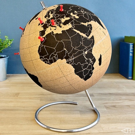 Пробковый глобус для путешественников Cork Globe