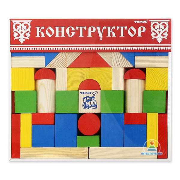 Цветной конструктор Томик, 43 детали