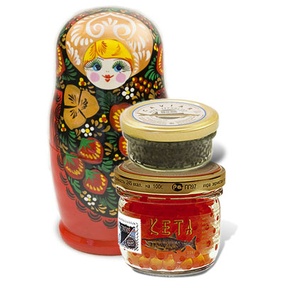Caviar in matryoshka