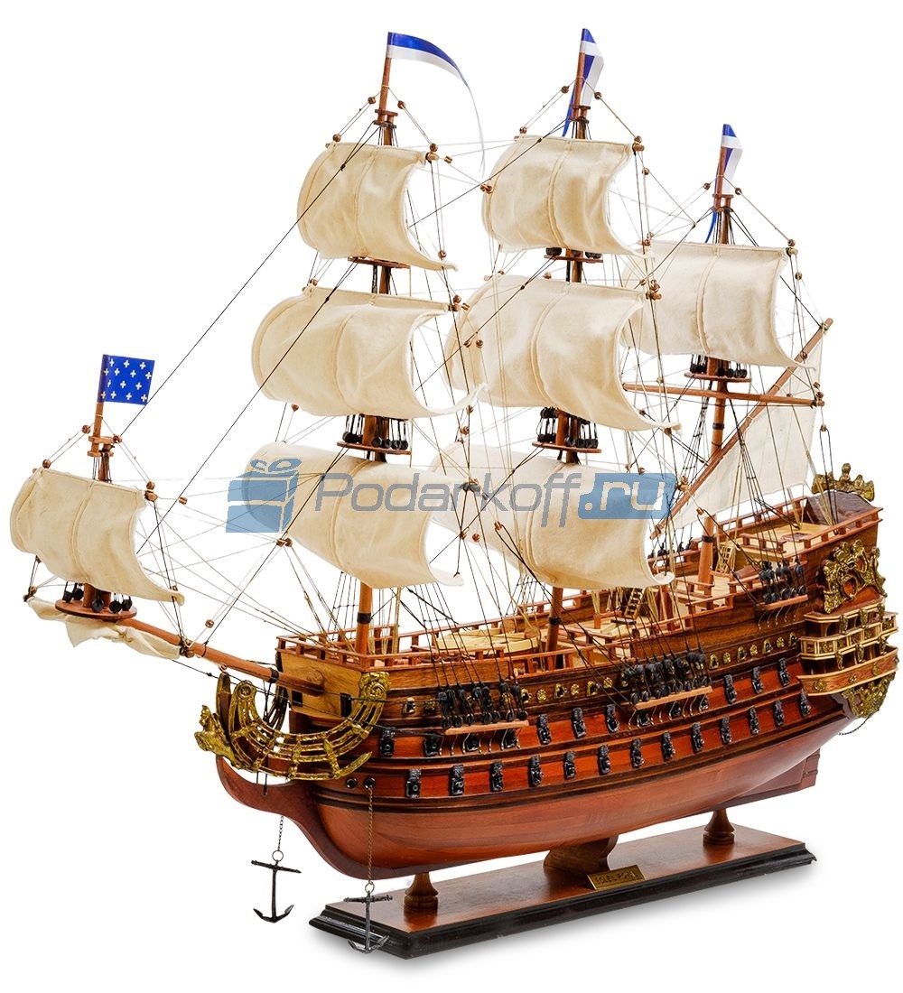 Модель французского линейного корабля 1669г. Le Soleil Royal