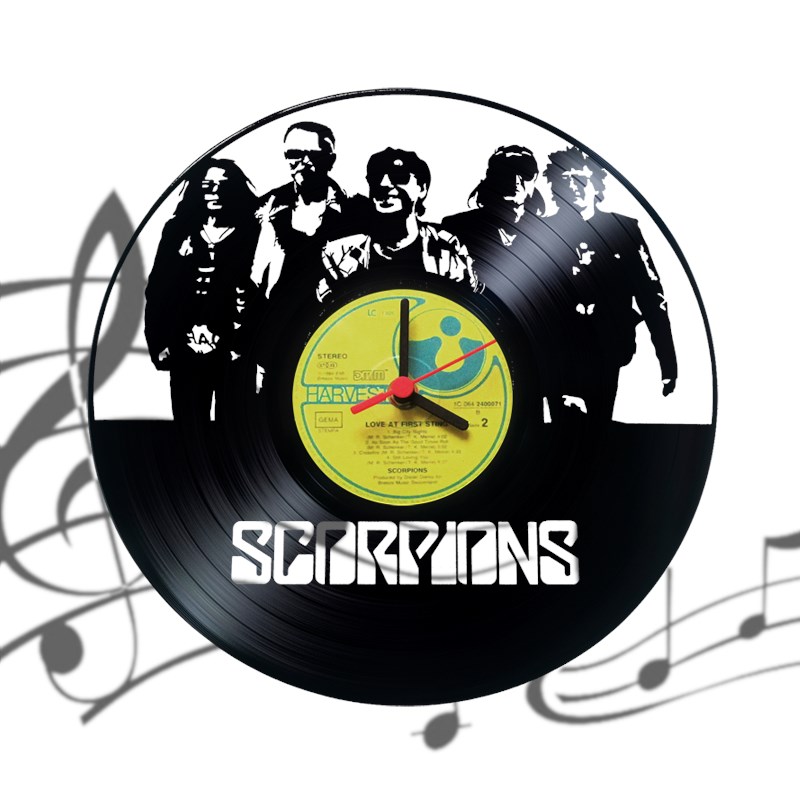 Настенные часы Пластинка Scorpions