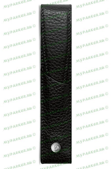 Кожаный футляр для одной ручки Caran d`Ache Leman Black