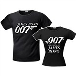 Футболки для влюблённых «Бонд 007»