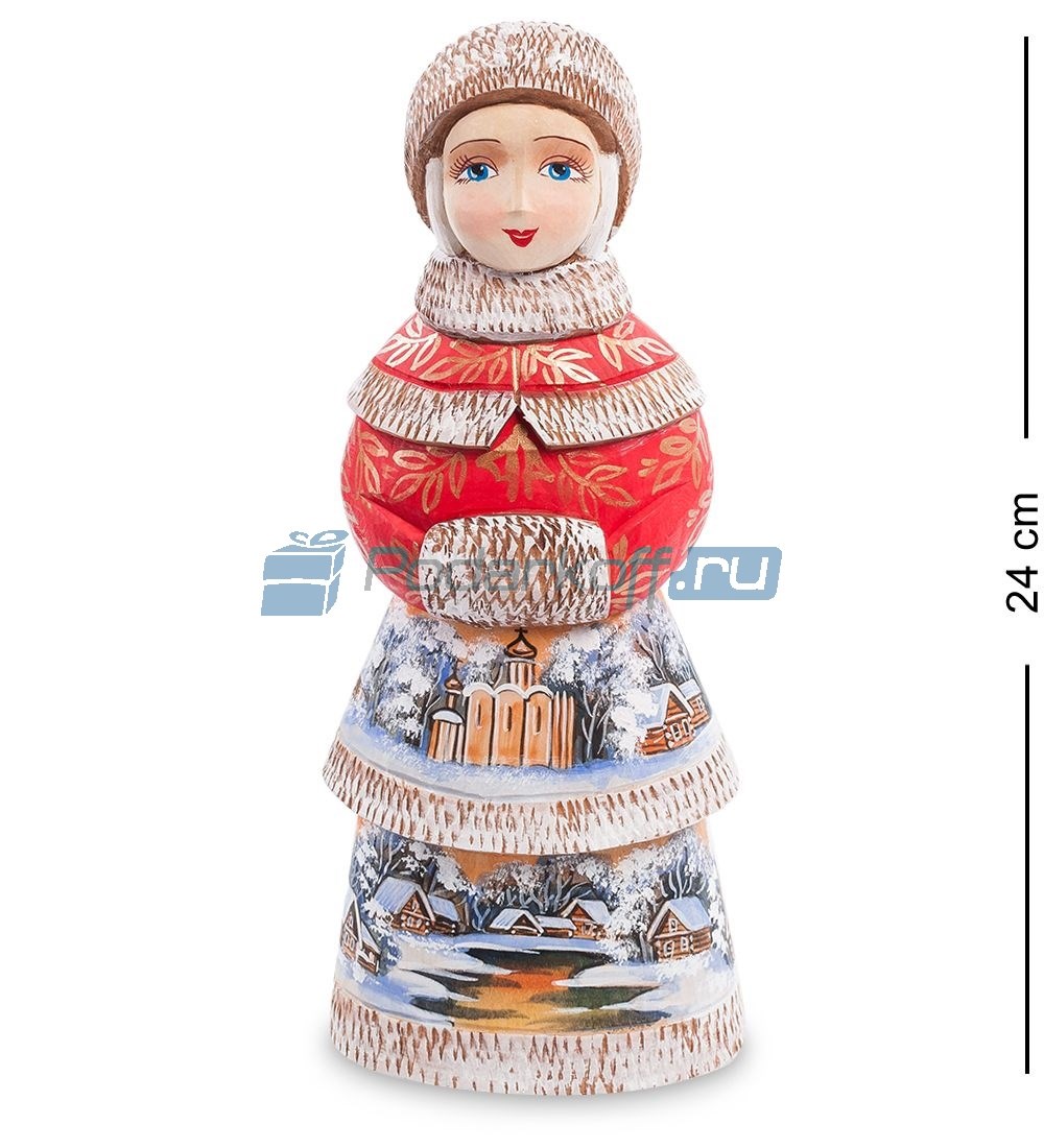 Фигурка Снегурочка с муфтой