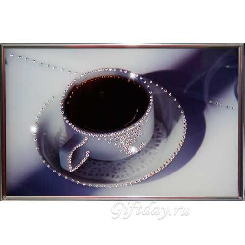 Картина Swarovski Чашка кофе
