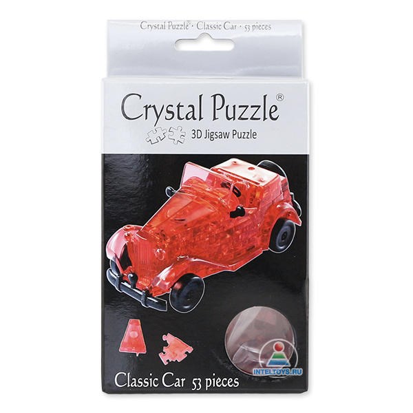 3D-головоломка Crystal Puzzle «Автомобиль» из 53 деталей