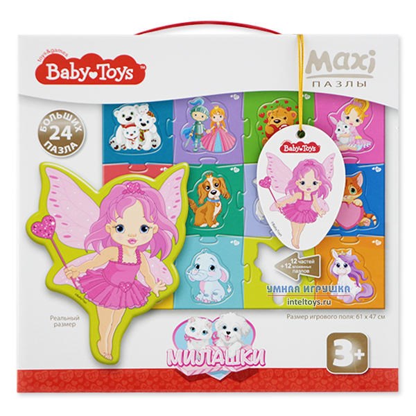 Пазлы МАКСИ (24 элемента) Baby Toys «Милашки»