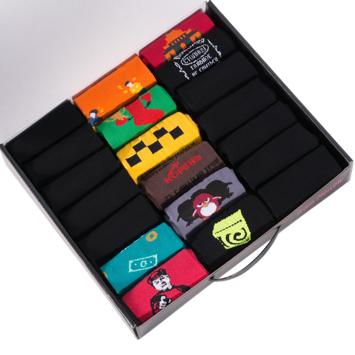 Набор из 20 пар мужских носков moscowsocksclub микс
