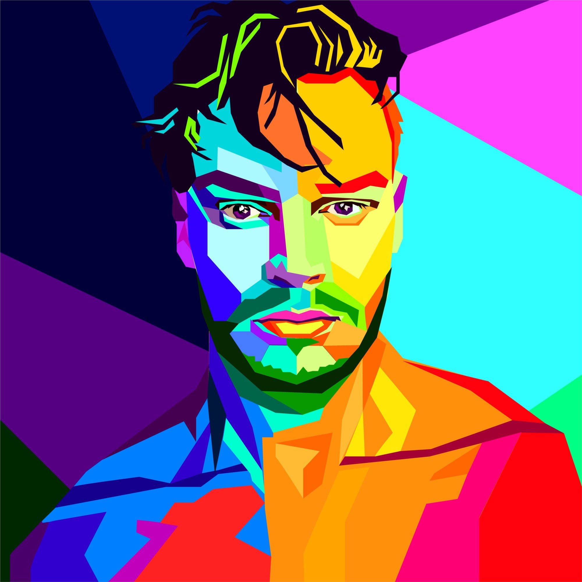 Портрет WPAP - Wedha Pop Art