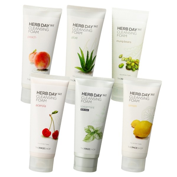 Пенка The Face Shop Herb day 365 cleansing foam