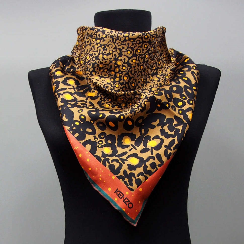 Модный платок с оригинальным рисунком Kenzo Homme