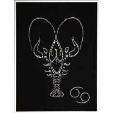 Картина с кристаллами Swarovski Рак-14