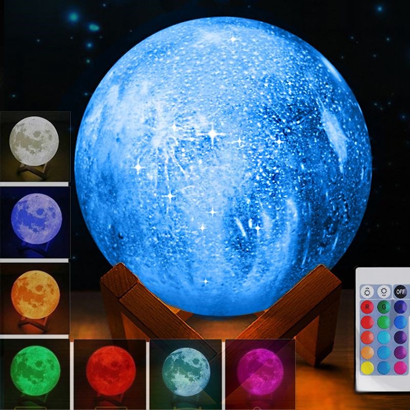 Ночник Луна Moon Lamp голубая