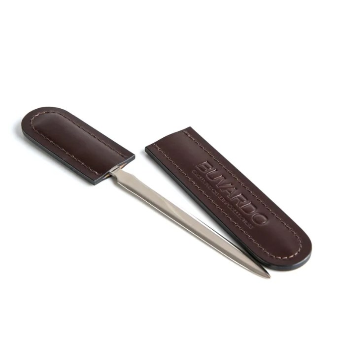 Канцелярский нож с ножнами Luxe из кожи Full Grain Bologna