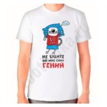 Мужская футболка Не будите. Во мне спит гений