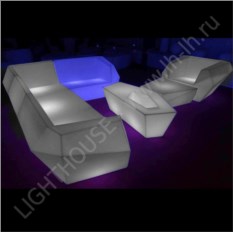 Светящаяся LED софа Belval L 1 RGB Accum (под заказ)